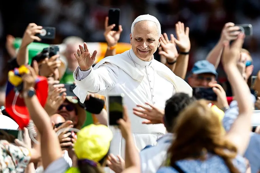 Papa Leone XIV al Giubileo dei giovani a Roma nell\\'agosto 2025. ANSA/ANGELO CARCONI , ANSA