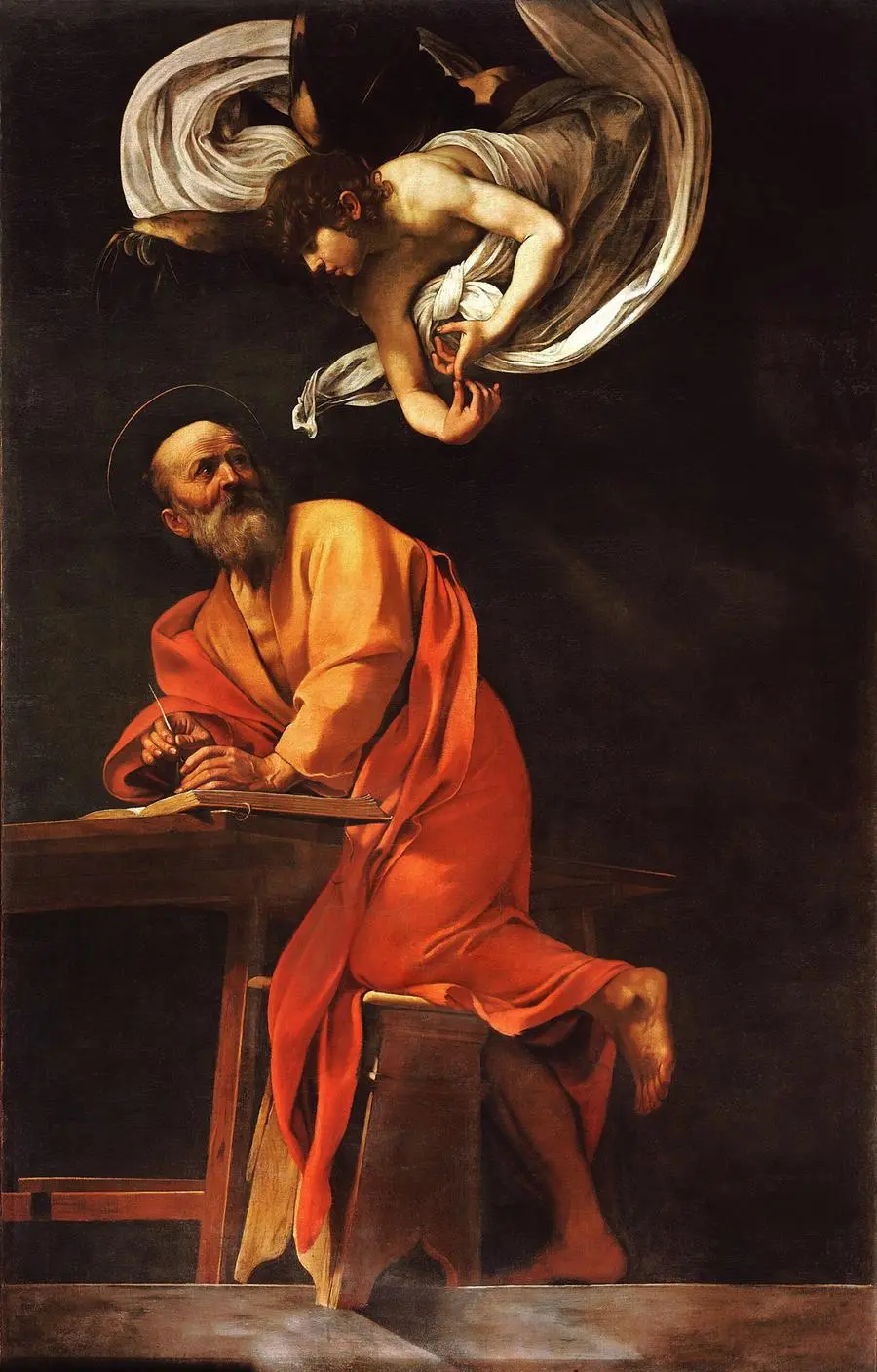 Michelangelo Merisi, detto Caravaggio, San Matteo e l’angelo, 1602, Roma, Galleria Borghese