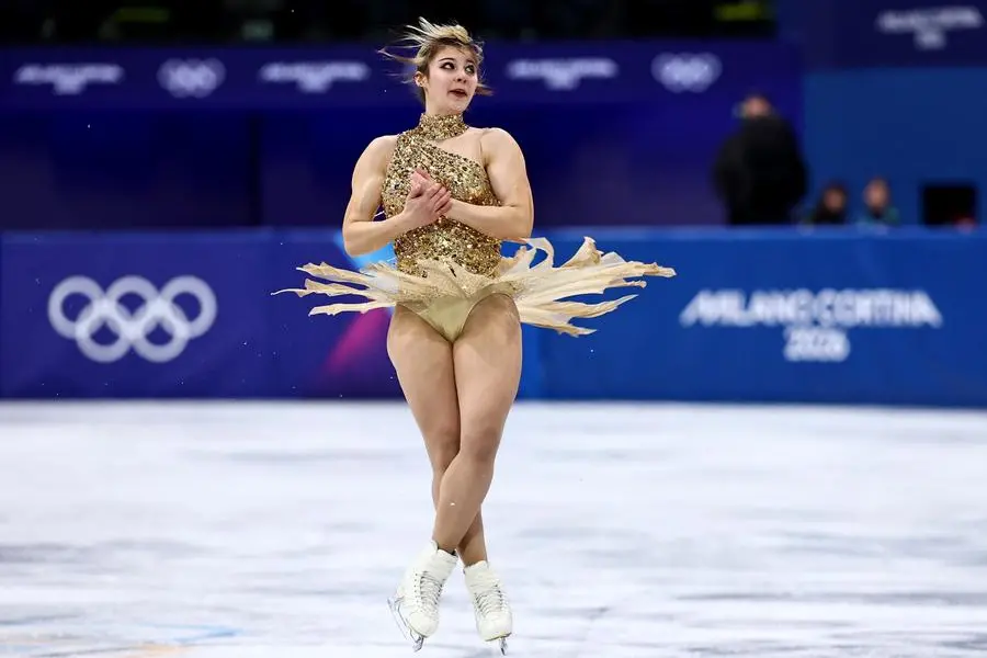 Milano Cortina 2026 Olympics - Figure Skating - Women Single Skating - Free Skating - Milano Ice Skating Arena, Milan, Italy - February 19, 2026. Alysa Liu of United States performs during the Free Skating REUTERS/Amanda Perobelli