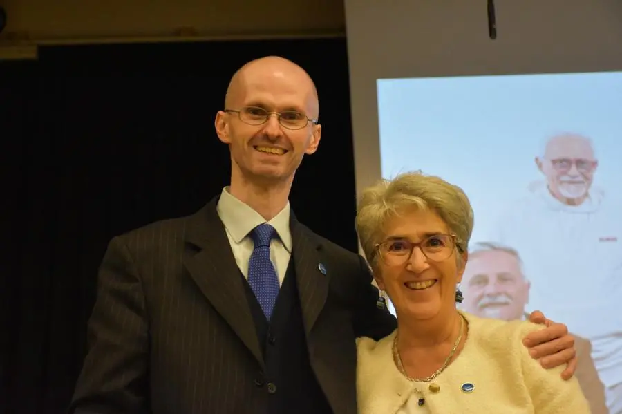 Federico Violo e la Paola Da RosPaola Da Ros, presidente uscente